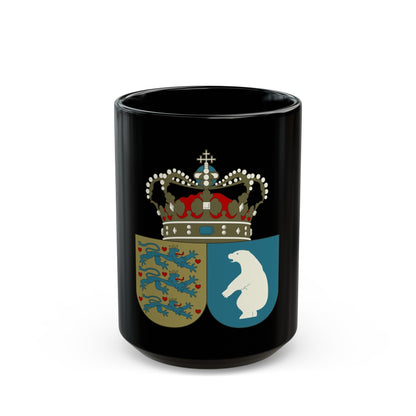 Coat of arms of the County of Greenland - Black Coffee Mug-15oz-The Sticker Space