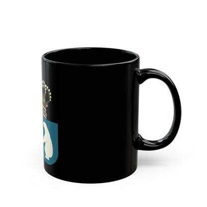 Coat of arms of the County of Greenland - Black Coffee Mug-The Sticker Space