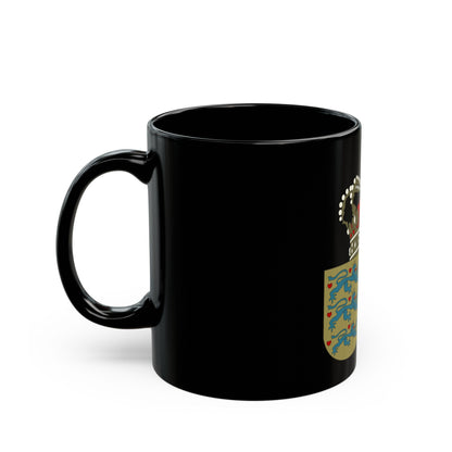 Coat of arms of the County of Greenland - Black Coffee Mug-The Sticker Space