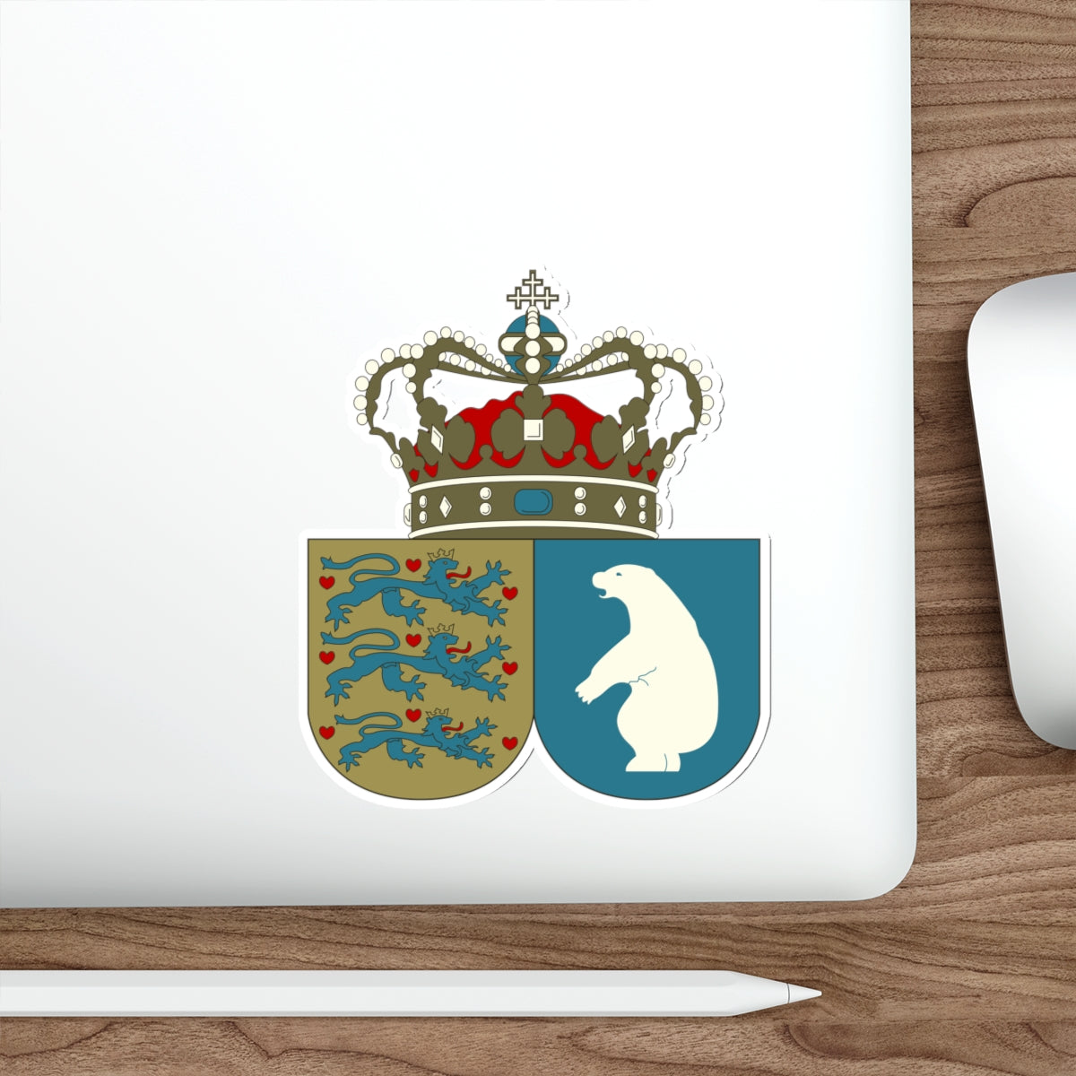 Coat of arms of the County of Greenland STICKER Vinyl Die-Cut Decal-The Sticker Space