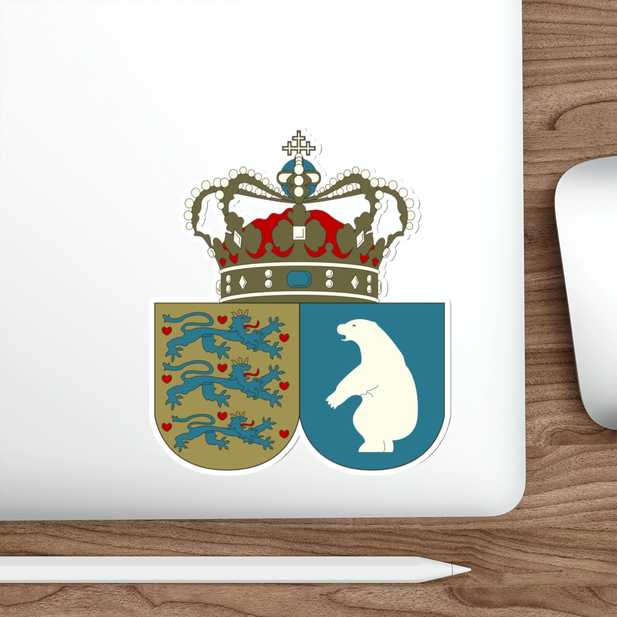 Coat of arms of the County of Greenland STICKER Vinyl Die-Cut Decal-The Sticker Space