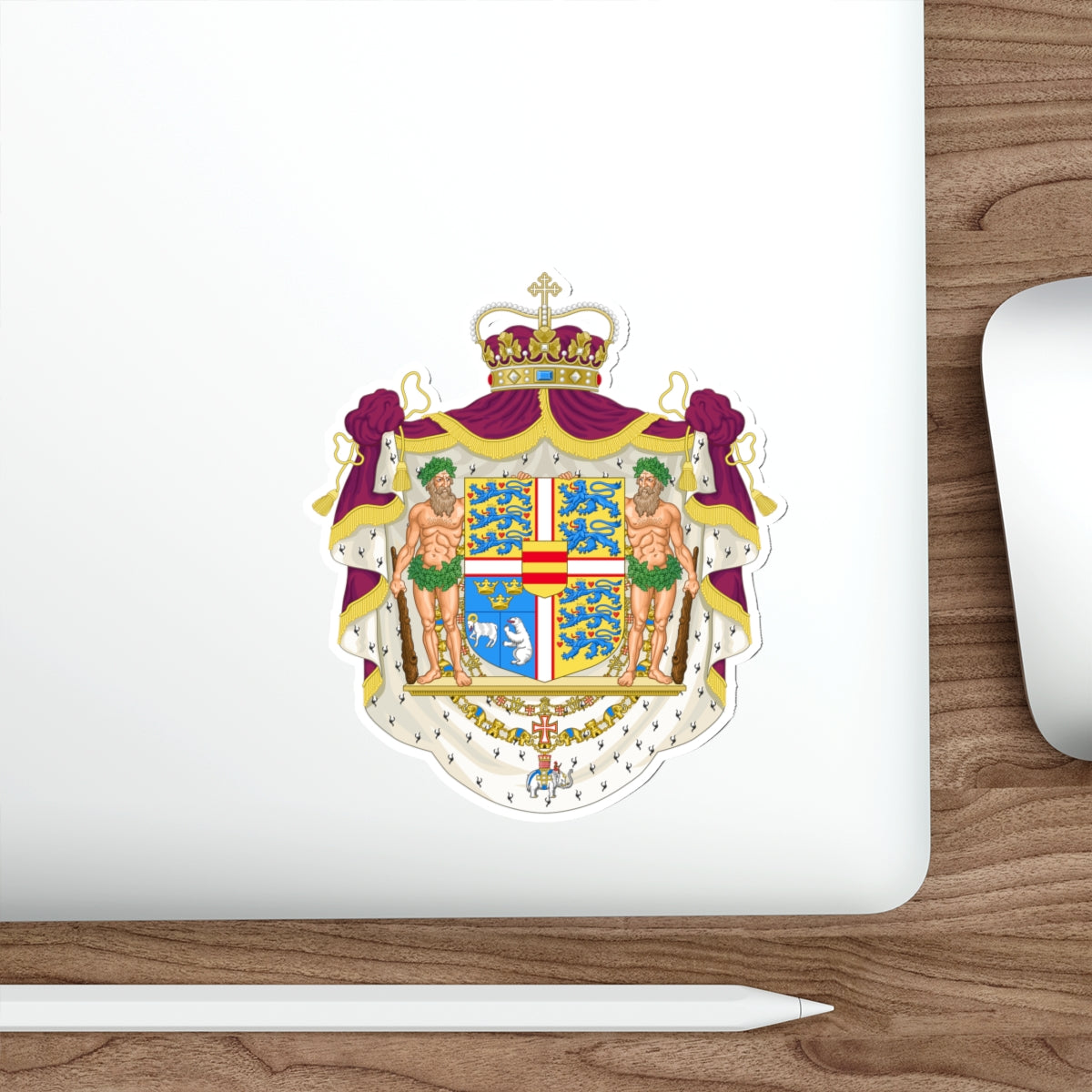 Coat of arms of the Crown Prince of Denmark STICKER Vinyl Die-Cut Decal-The Sticker Space