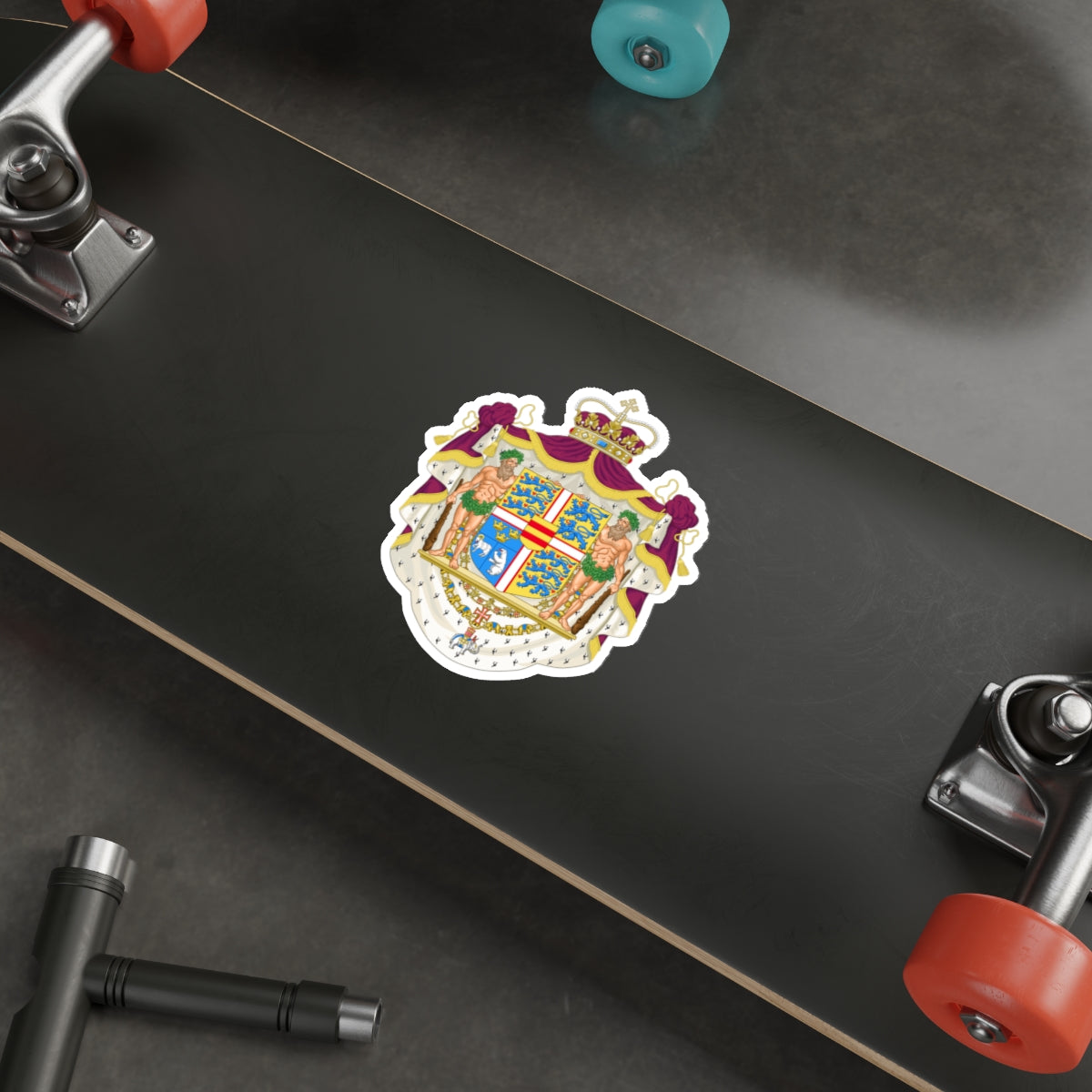 Coat of arms of the Crown Prince of Denmark STICKER Vinyl Die-Cut Decal-The Sticker Space