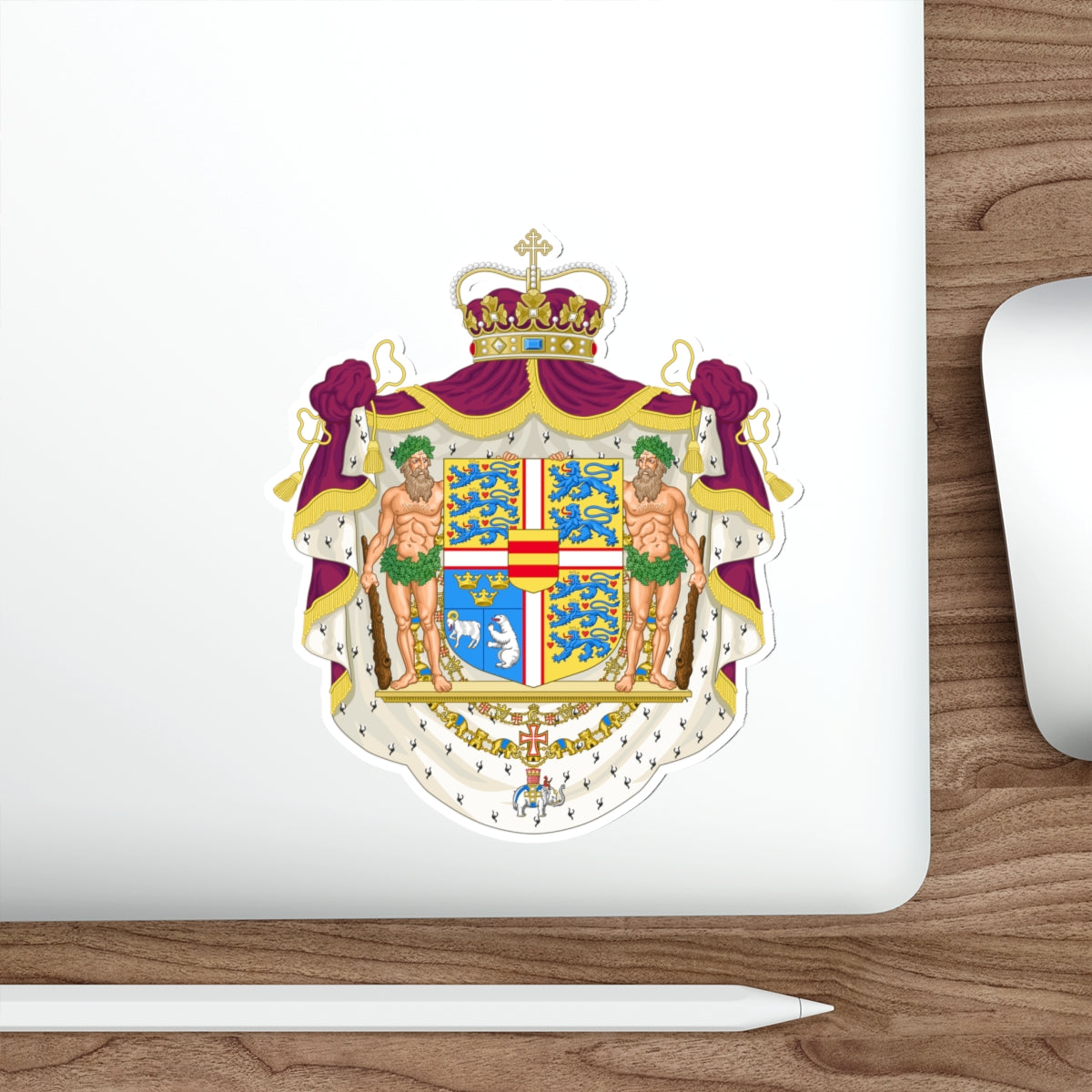 Coat of arms of the Crown Prince of Denmark STICKER Vinyl Die-Cut Decal-The Sticker Space