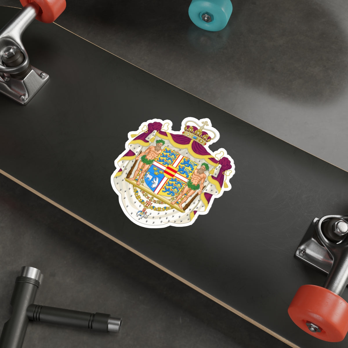 Coat of arms of the Crown Prince of Denmark STICKER Vinyl Die-Cut Decal-The Sticker Space