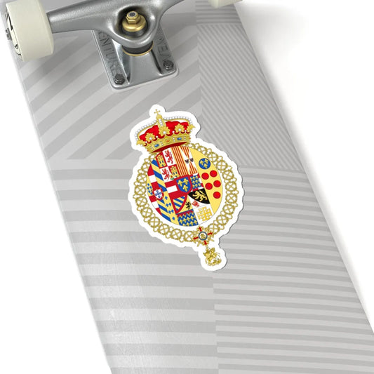 Coat of Arms of the Crown Prince of the Two Sicilies (Italy) (Coat of Arms) STICKER Vinyl Kiss-Cut Decal - The Sticker Space