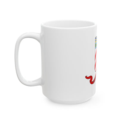 Coat of arms of the Cuban Filibuster Movement - White Coffee Mug-The Sticker Space