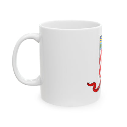 Coat of arms of the Cuban Filibuster Movement - White Coffee Mug-The Sticker Space