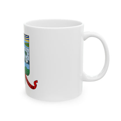 Coat of arms of the Cuban Filibuster Movement - White Coffee Mug-The Sticker Space