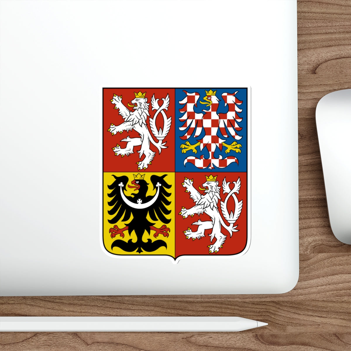 Coat of arms of the Czech Republic STICKER Vinyl Die-Cut Decal-The Sticker Space