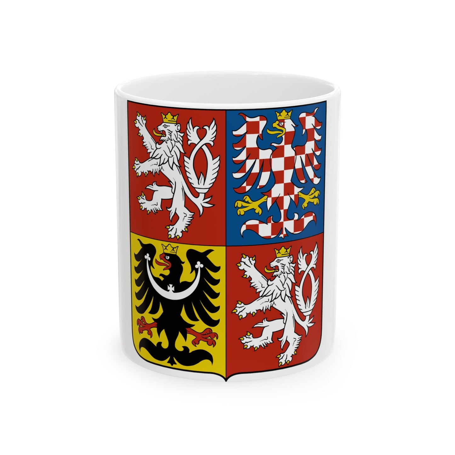 Coat of arms of the Czech Republic - White Coffee Mug