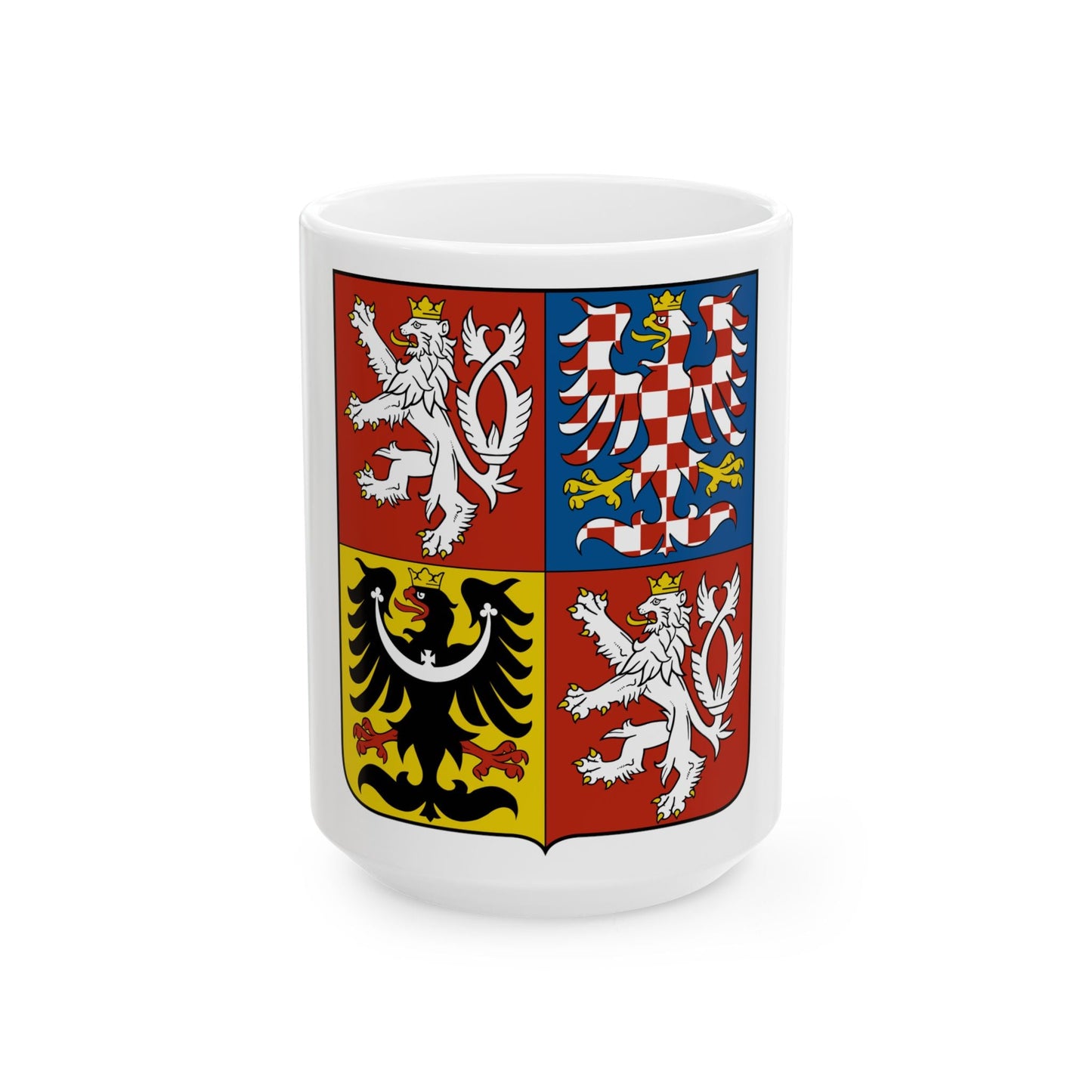 Coat of arms of the Czech Republic - White Coffee Mug