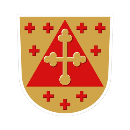 Coat of Arms of the Diocese of Borgå (Finland) (Coat of Arms) STICKER Vinyl Kiss-Cut Decal 4 Inch White - The Sticker Space