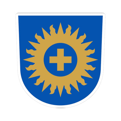Coat of arms of the Diocese of Espoo (Finland) (Coat of Arms) STICKER Vinyl Kiss-Cut Decal 3 Inch White - The Sticker Space