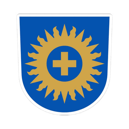 Coat of arms of the Diocese of Espoo (Finland) (Coat of Arms) STICKER Vinyl Kiss-Cut Decal 4 Inch White - The Sticker Space