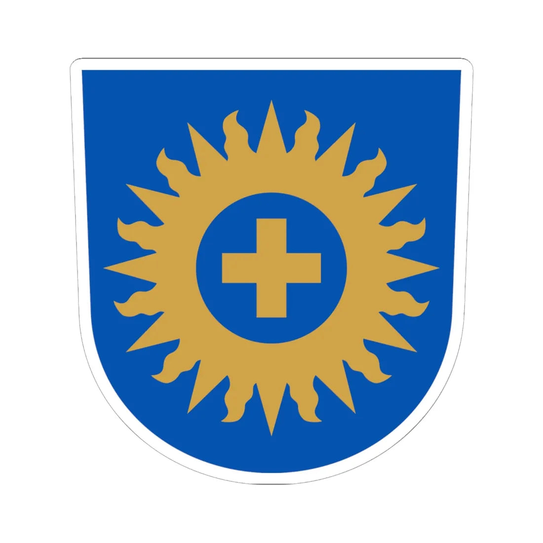 Coat of arms of the Diocese of Espoo (Finland) (Coat of Arms) STICKER Vinyl Kiss-Cut Decal 6 Inch White - The Sticker Space