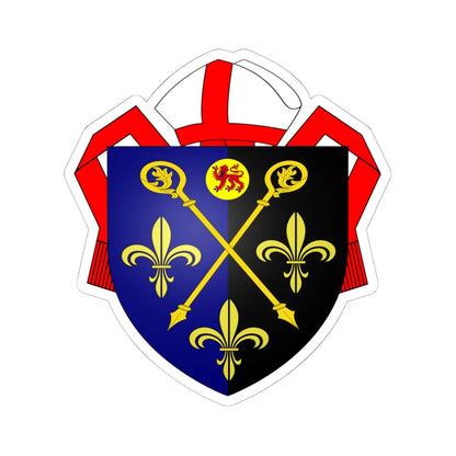 Coat of arms of the Diocese of Monmouth (United Kingdom) (Coat of Arms) STICKER Vinyl Kiss-Cut Decal 6 Inch White - The Sticker Space
