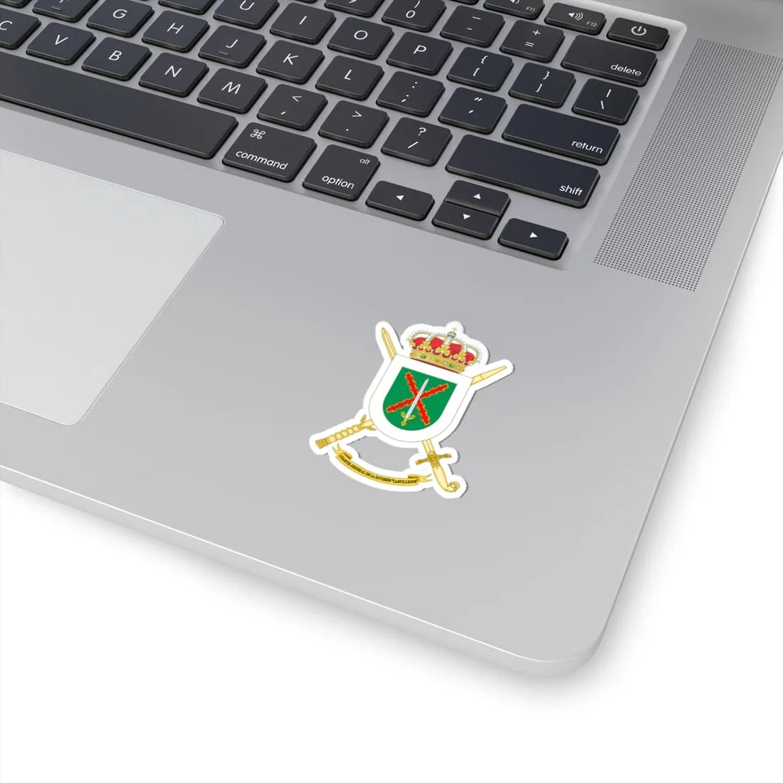 Coat of Arms of the Division Castillejos Headquarters (Spain) (Coat of Arms) STICKER Vinyl Kiss-Cut Decal - The Sticker Space