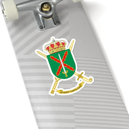 Coat of Arms of the Division Castillejos (Spain) (Coat of Arms) STICKER Vinyl Kiss-Cut Decal - The Sticker Space