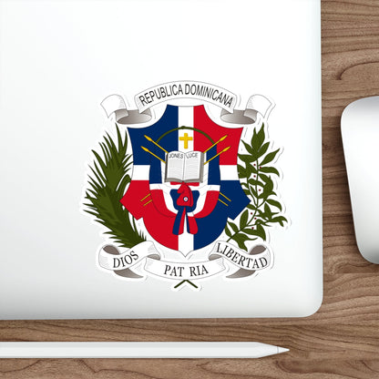 Coat of arms of the Dominican Republic (1860) STICKER Vinyl Die-Cut Decal-The Sticker Space