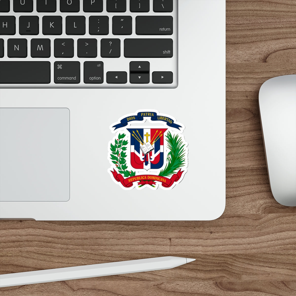 Coat of arms of the Dominican Republic STICKER Vinyl Die-Cut Decal-The Sticker Space