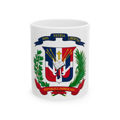 Coat of arms of the Dominican Republic - White Coffee Mug