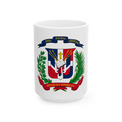 Coat of arms of the Dominican Republic - White Coffee Mug