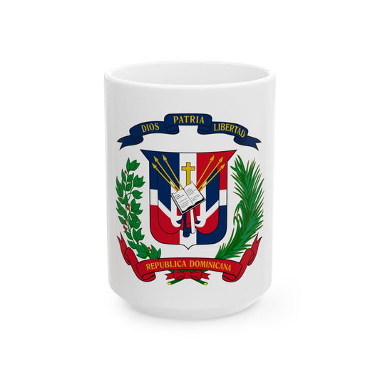 Coat of arms of the Dominican Republic - White Coffee Mug