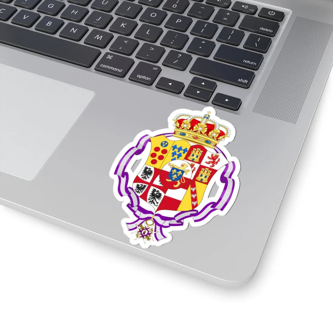 Coat of Arms of the Duchess of Lucca (Italy) (Coat of Arms) STICKER Vinyl Kiss-Cut Decal - The Sticker Space
