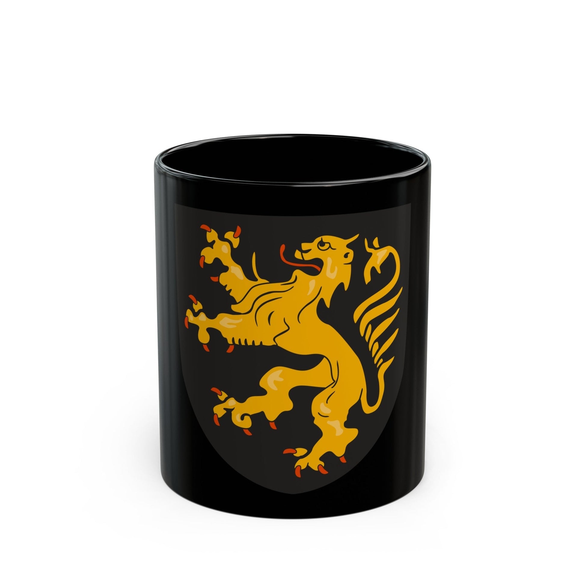 Coat of arms of the Duchy of Brabant - Black Coffee Mug-11oz-The Sticker Space