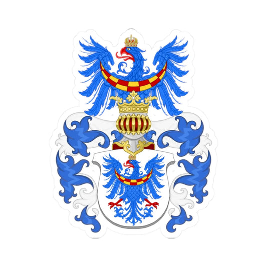 Coat of arms of the Duchy of Carniola (Slovenia) (Coat of Arms) STICKER Vinyl Kiss-Cut Decal 2 Inch White - The Sticker Space