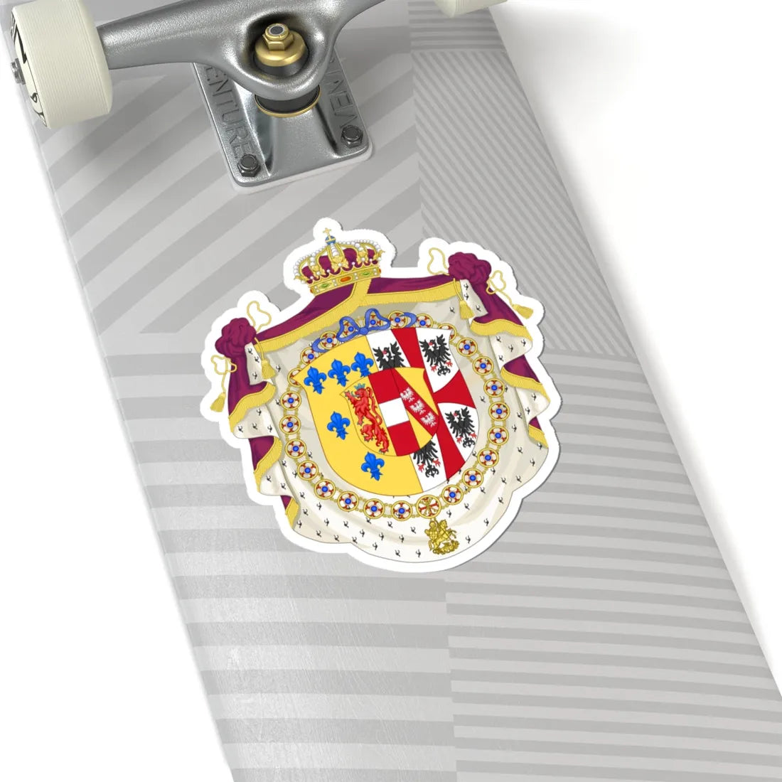 Coat of arms of the Duchy of Parma under Maria Luigia of Austria (Italy) (Coat of Arms) STICKER Vinyl Kiss-Cut Decal - The Sticker Space