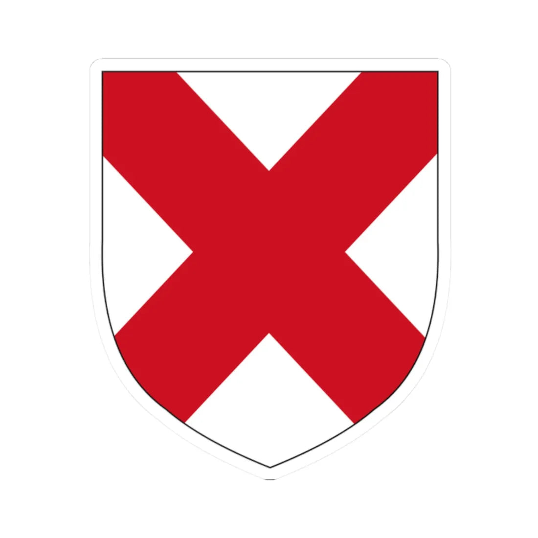 Coat of Arms of the Duke of Leinster (Ireland) (Coat of Arms) STICKER Vinyl Kiss-Cut Decal 2 Inch White - The Sticker Space