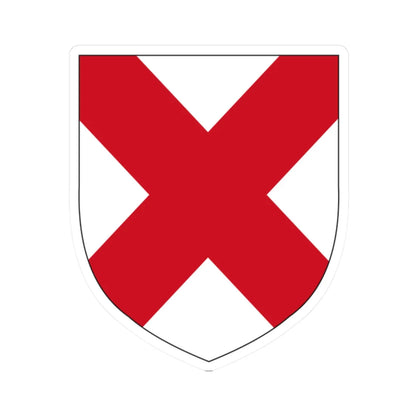 Coat of Arms of the Duke of Leinster (Ireland) (Coat of Arms) STICKER Vinyl Kiss-Cut Decal 2 Inch White - The Sticker Space