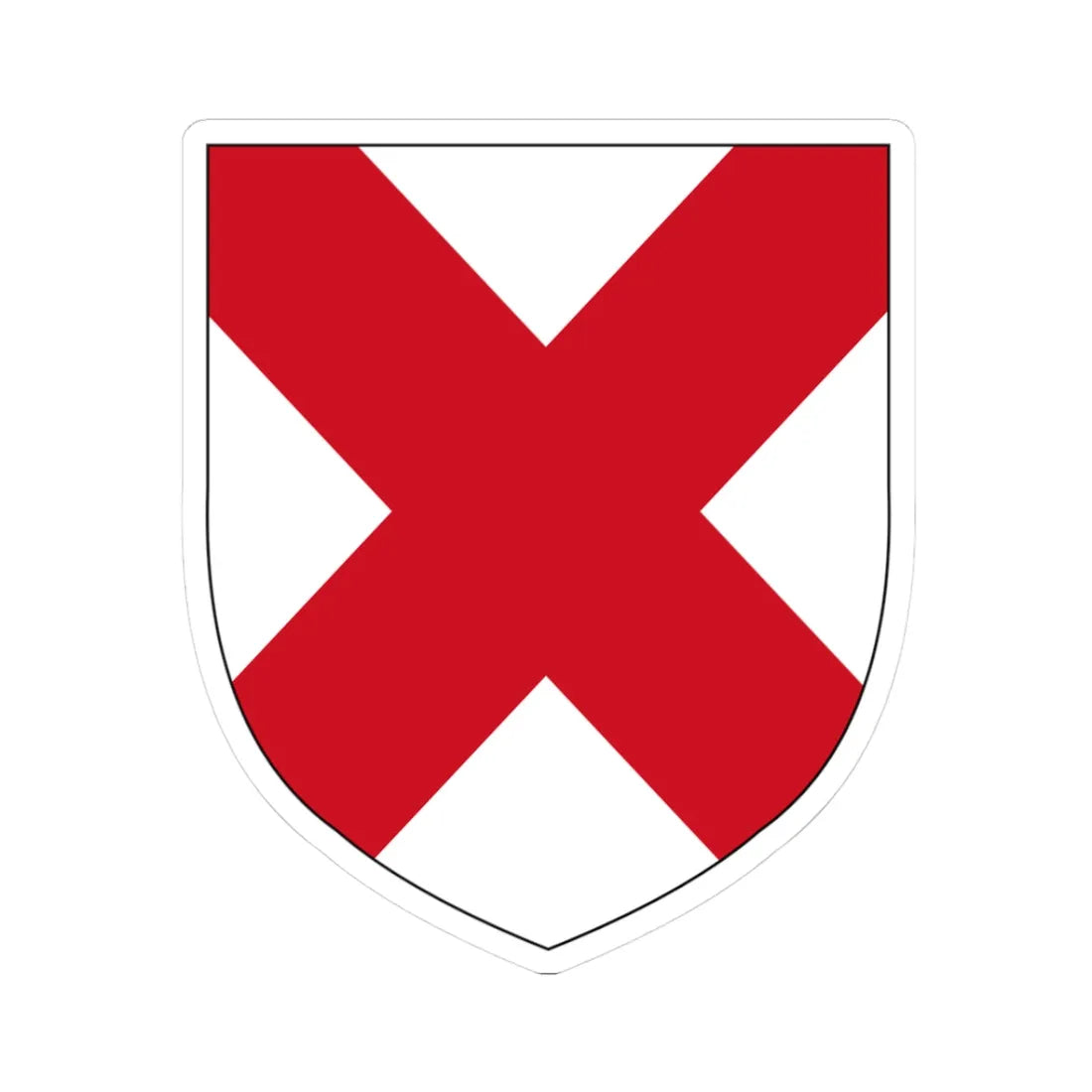 Coat of Arms of the Duke of Leinster (Ireland) (Coat of Arms) STICKER Vinyl Kiss-Cut Decal 3 Inch White - The Sticker Space