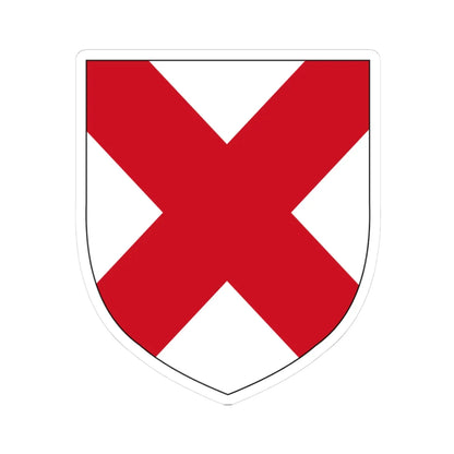 Coat of Arms of the Duke of Leinster (Ireland) (Coat of Arms) STICKER Vinyl Kiss-Cut Decal 3 Inch White - The Sticker Space