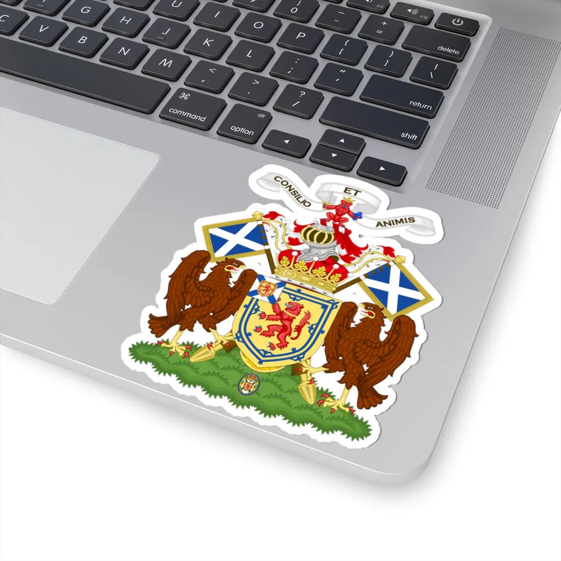 Coat of Arms of the Earl of Lauderdale (Canada) (Coat of Arms) STICKER Vinyl Kiss-Cut Decal - The Sticker Space