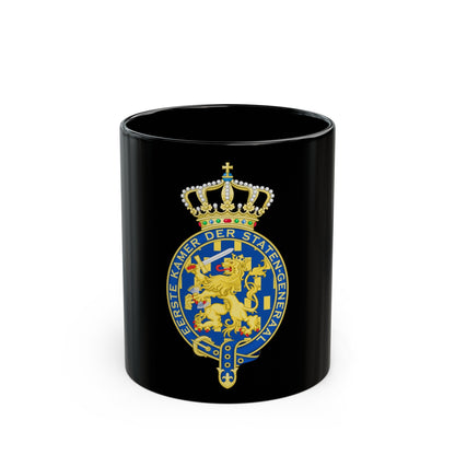 Coat of arms of the Eerste Kamer - Black Coffee Mug-11oz-The Sticker Space