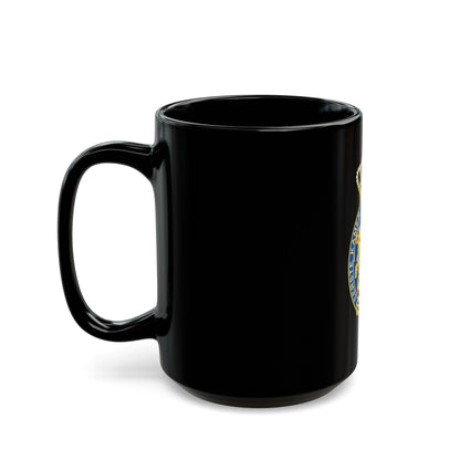 Coat of arms of the Eerste Kamer - Black Coffee Mug-The Sticker Space