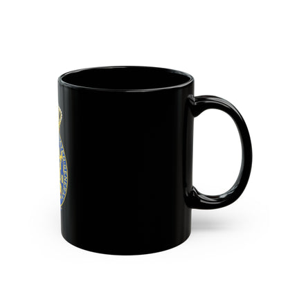 Coat of arms of the Eerste Kamer - Black Coffee Mug-The Sticker Space