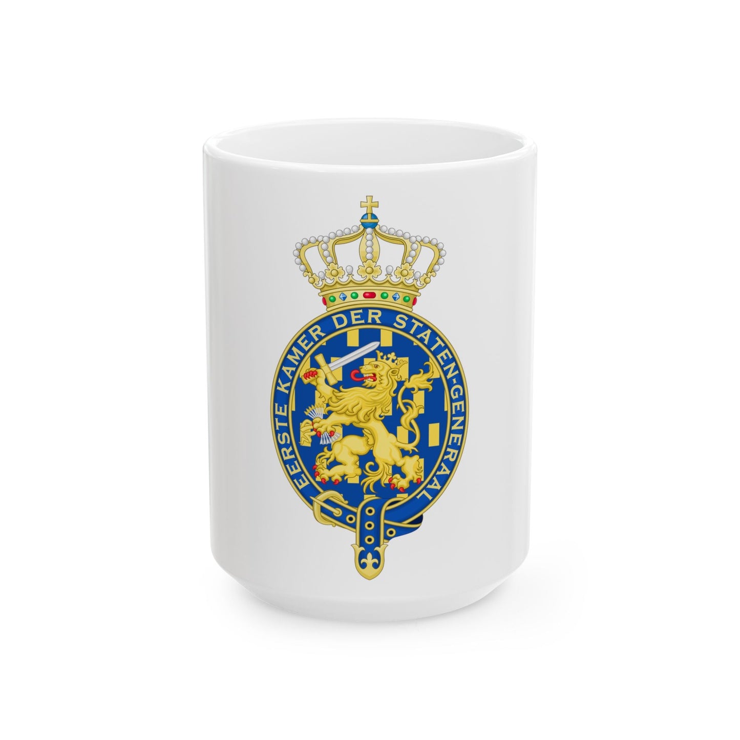 Coat of arms of the Eerste Kamer - White Coffee Mug