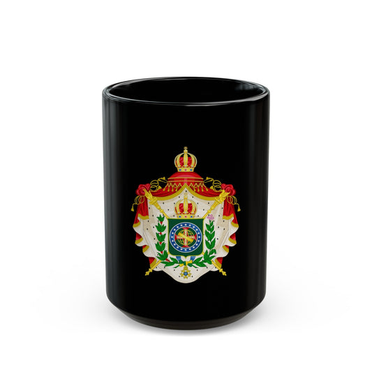 Coat of arms of the Empire of Brazil - Black Coffee Mug-15oz-The Sticker Space