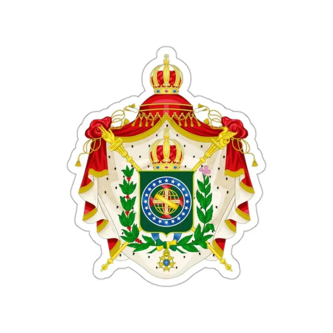 Coat of arms of the Empire of Brazil STICKER Vinyl Die-Cut Decal 2 Inch - The Sticker Space