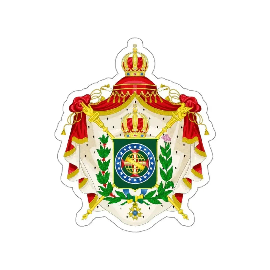 Coat of arms of the Empire of Brazil STICKER Vinyl Die-Cut Decal 3 Inch - The Sticker Space