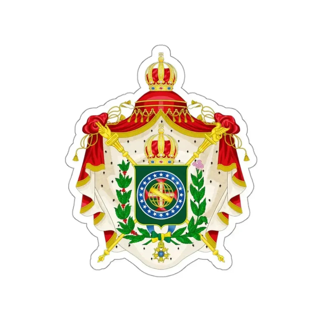 Coat of arms of the Empire of Brazil STICKER Vinyl Die-Cut Decal - The Sticker Space