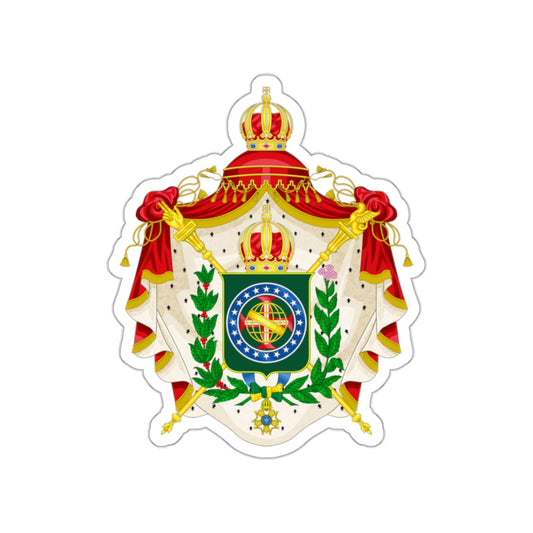 Coat of arms of the Empire of Brazil STICKER Vinyl Die-Cut Decal-White-The Sticker Space