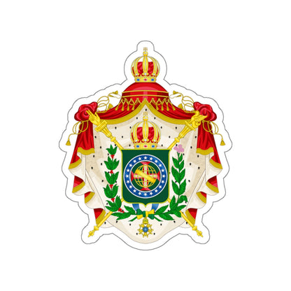 Coat of arms of the Empire of Brazil STICKER Vinyl Die-Cut Decal-White-The Sticker Space