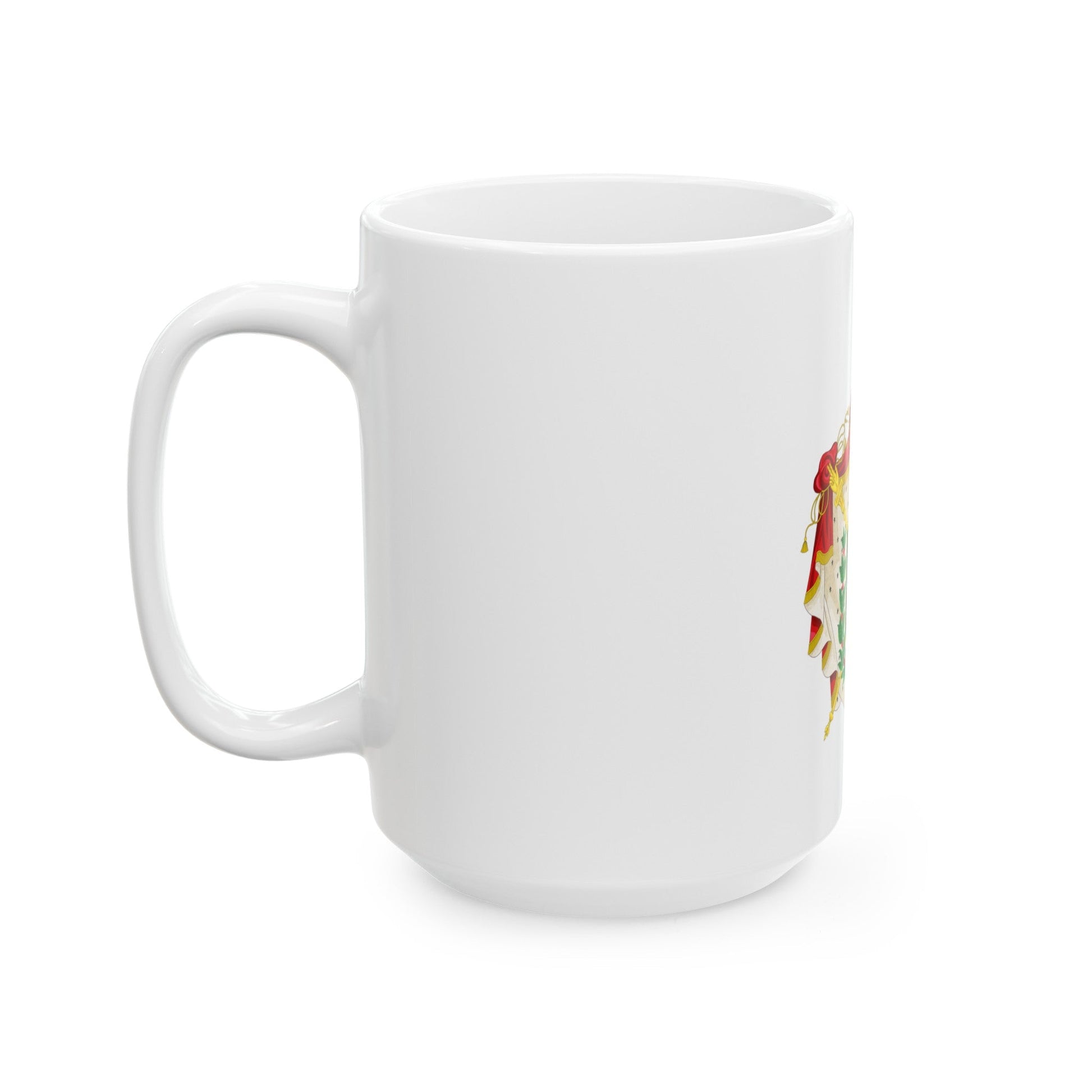 Coat of arms of the Empire of Brazil - White Coffee Mug-The Sticker Space