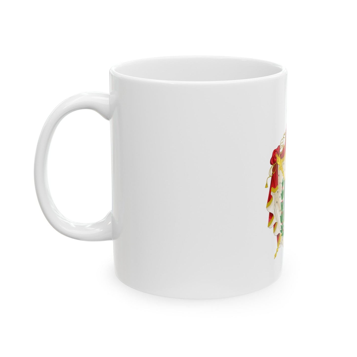 Coat of arms of the Empire of Brazil - White Coffee Mug-The Sticker Space