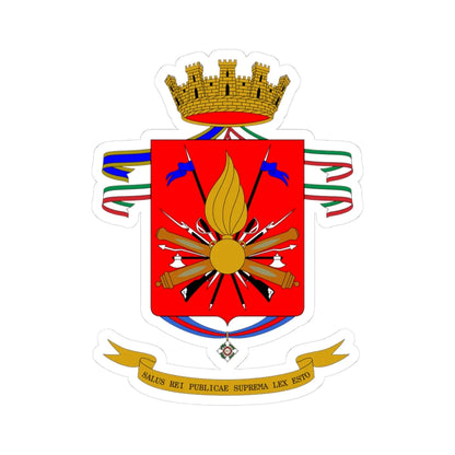 Coat of arms of the Esercito Italiano 1991-2014 (Italy) (Coat of Arms) STICKER Vinyl Kiss-Cut Decal 3 Inch White - The Sticker Space